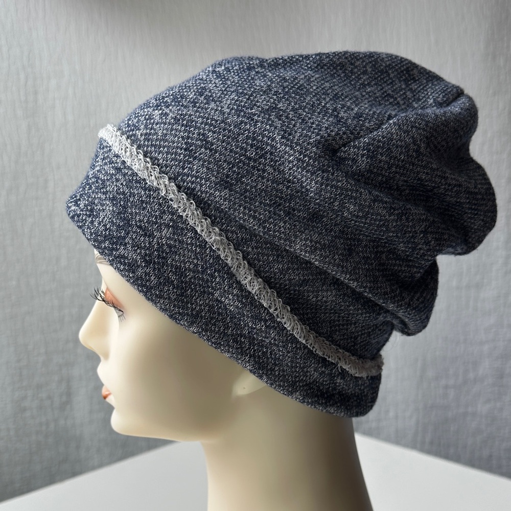 Athleta Marled Knit Blue/Gray Beanie - Picture 2 of 7